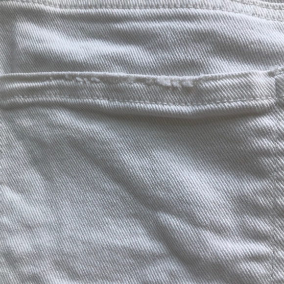 Sanctuary Denim Sidewalk Shorts White Cutoffs Size 27 - Picture 11 of 12